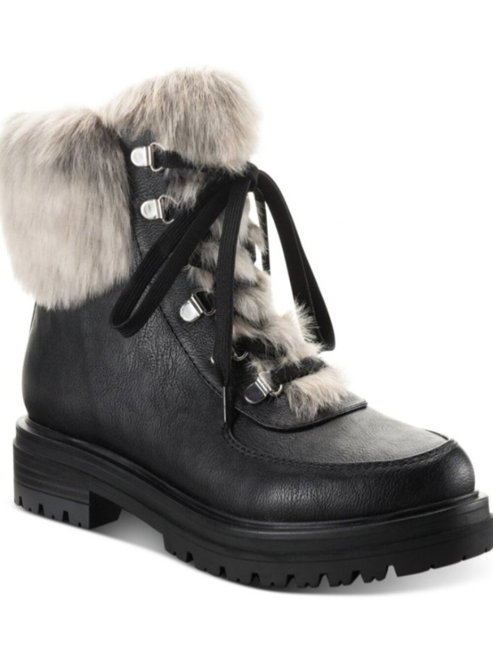 Sun + Stone Womens Orlaa Cold Weather Ankle Lug Sole Boots Black Size 10M NIB